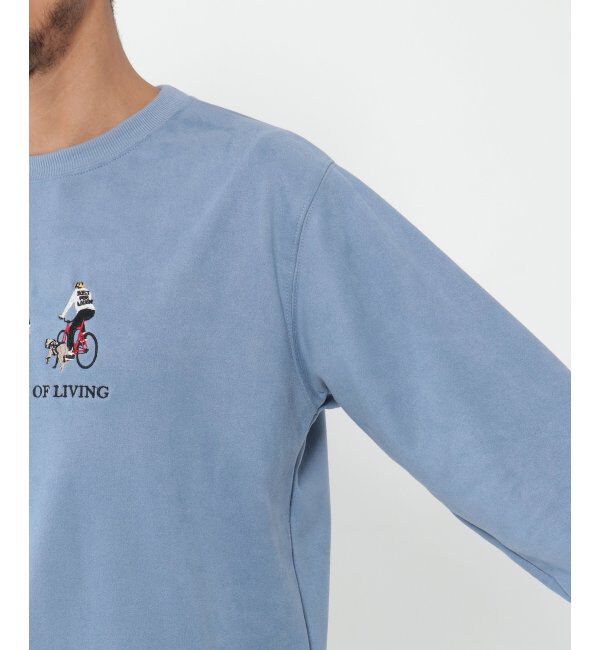 ikka「フェイクスウェード刺繍プルオーバー」|パーカー|