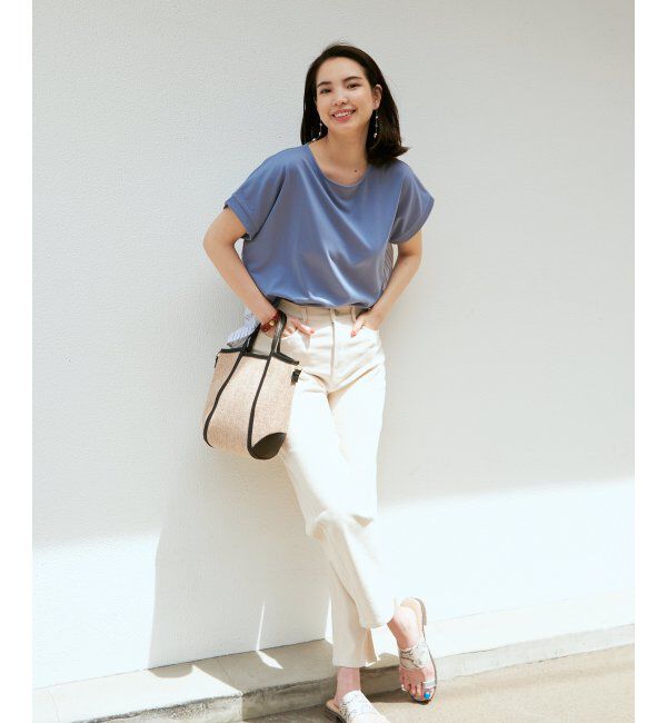 ikka「異素材切り替え裾ラウンドプルオーバー」|その他|