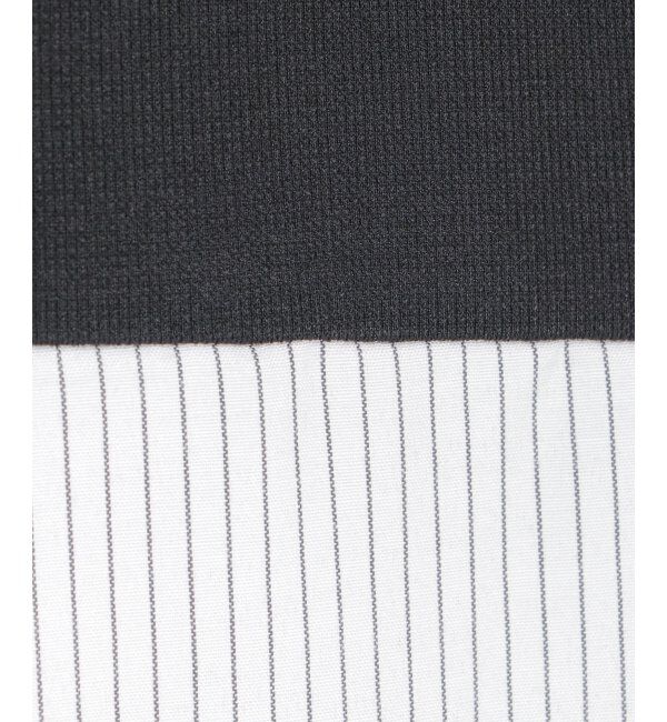 ikka「異素材切り替え裾ラウンドプルオーバー」|その他|