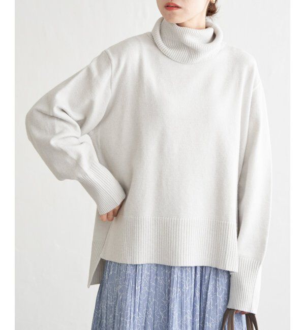 ikka「ワイドタートルネックニットプルオーバー」|プルオーバー|