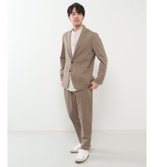 IKKA LOUNGE「【イージーケア／シワ軽減】イージーケアストレッチテーラードジャケット」|テーラードジャケット|