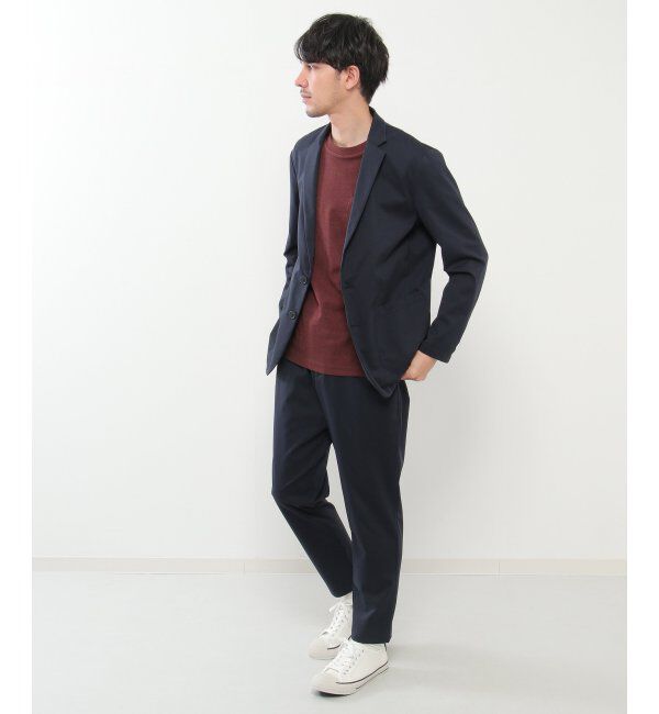 IKKA LOUNGE「【イージーケア／シワ軽減】イージーケアストレッチテーラードジャケット」|テーラードジャケット|