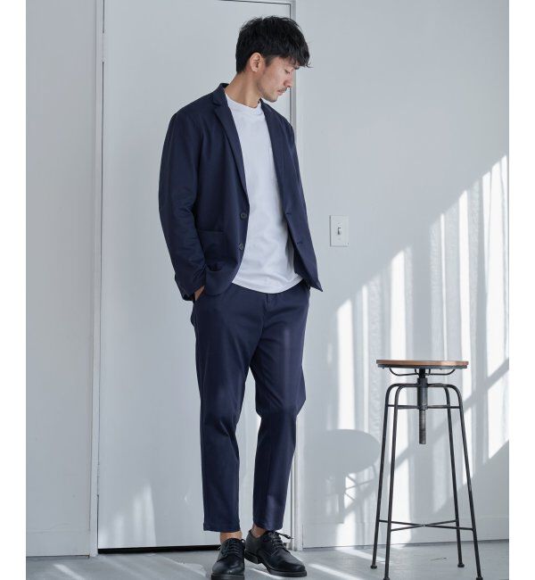 IKKA LOUNGE「【イージーケア／シワ軽減】イージーケアストレッチテーラードジャケット」|テーラードジャケット|