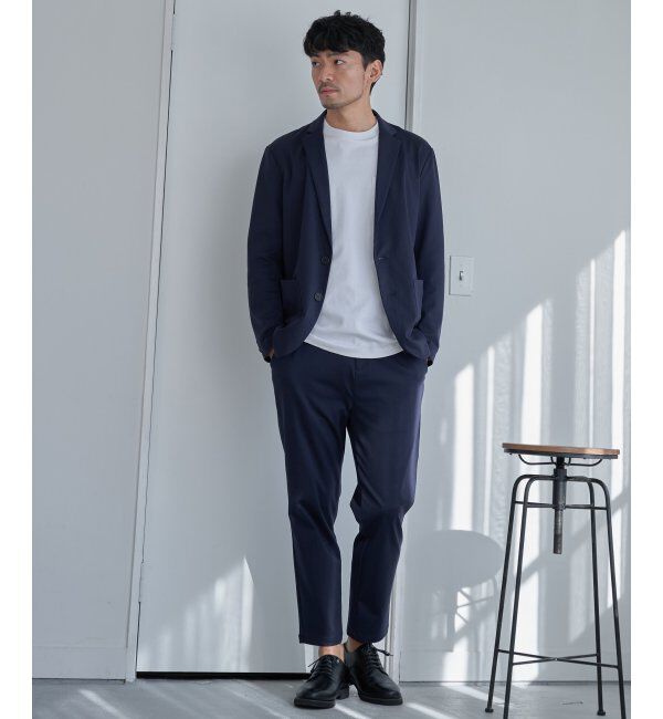 IKKA LOUNGE「【イージーケア／シワ軽減】イージーケアストレッチテーラードジャケット」|テーラードジャケット|