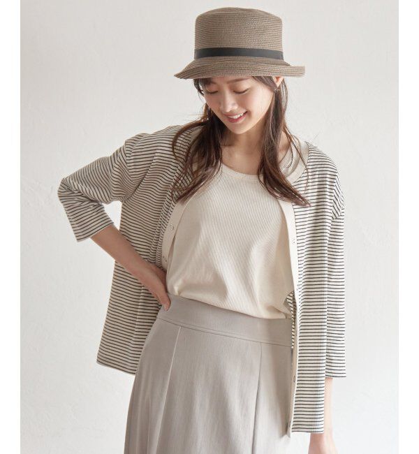 ikka「【2点セット】カーデタンクセットアンサンブル」|その他|オフホワイト