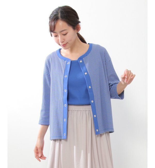 ikka「【2点セット】カーデタンクセットアンサンブル」|その他|ブルー