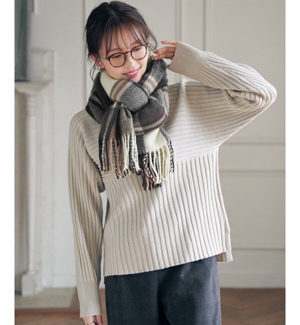 ikka「７Gワイドリブ切り替えプルオーバー」|プルオーバー|