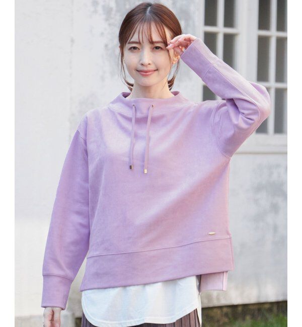 ikka「【親子おそろい】GOKU楽フェイクスエードスピンドルプルオーバー」|パーカー|