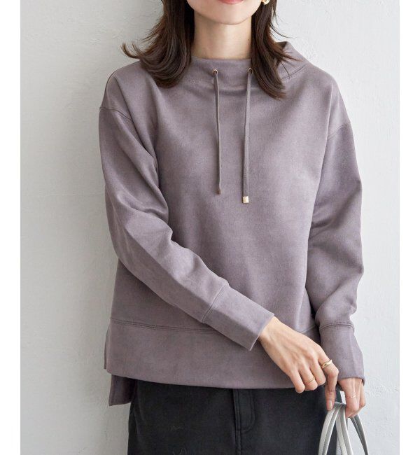 ikka「【親子おそろい】GOKU楽フェイクスエードスピンドルプルオーバー」|パーカー|