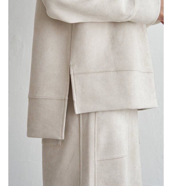 ikka「【親子おそろい】GOKU楽フェイクスエードスピンドルプルオーバー」|パーカー|