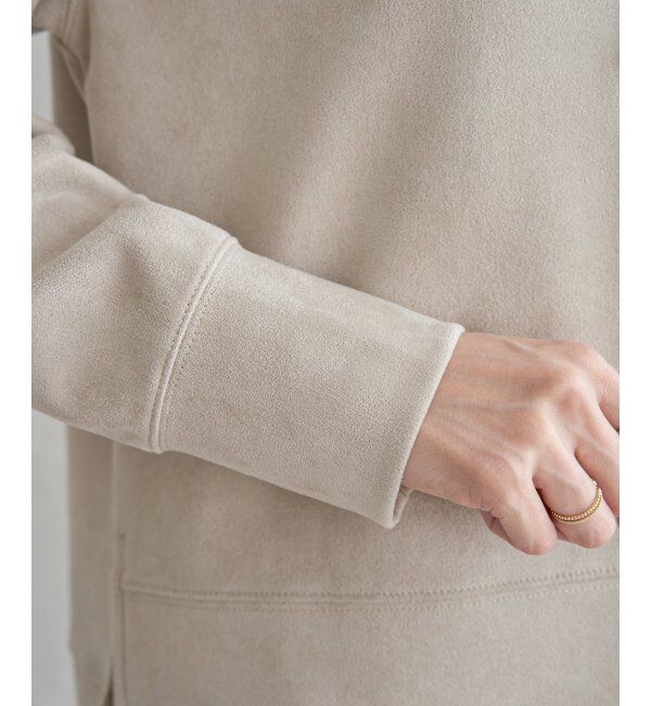 ikka「【親子おそろい】GOKU楽フェイクスエードスピンドルプルオーバー」|パーカー|