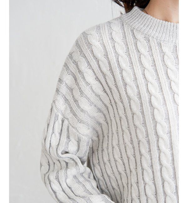ikka「ケーブルニットプルオーバー」|プルオーバー|