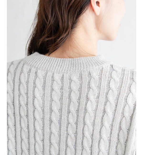 ikka「ケーブルニットプルオーバー」|プルオーバー|