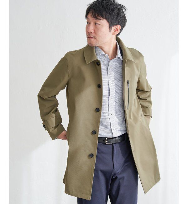 IKKA LOUNGE「【雑誌MonoMax4月号掲載】撥水ピケフードステンカラーコート」|その他|