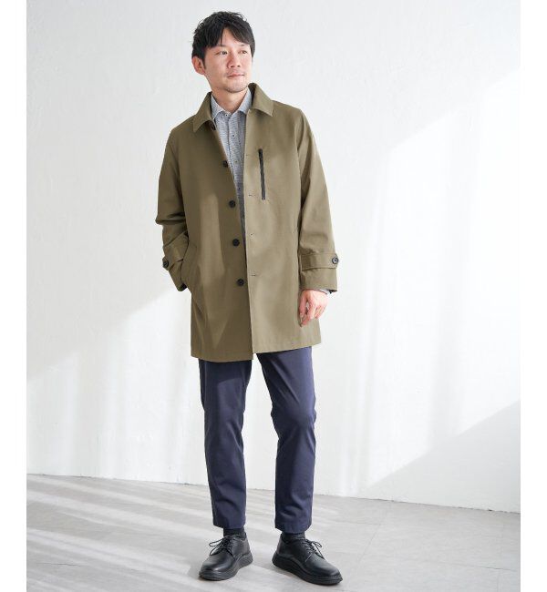 IKKA LOUNGE「【雑誌MonoMax4月号掲載】撥水ピケフードステンカラーコート」|その他|