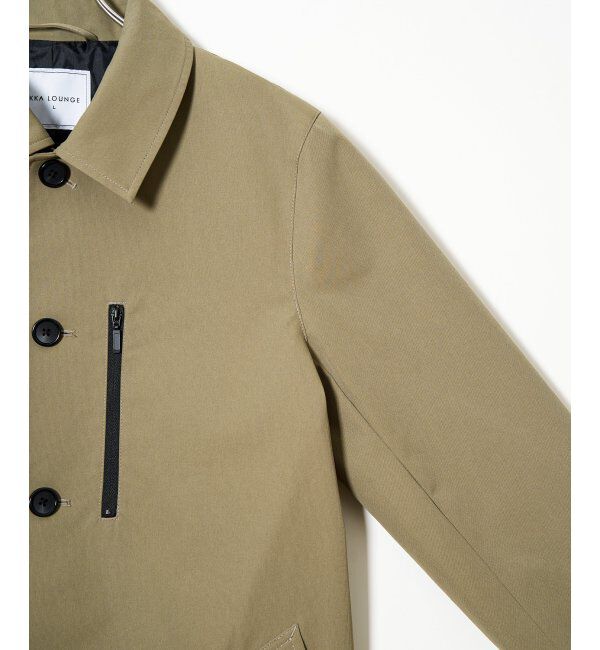 IKKA LOUNGE「【雑誌MonoMax4月号掲載】撥水ピケフードステンカラーコート」|その他|