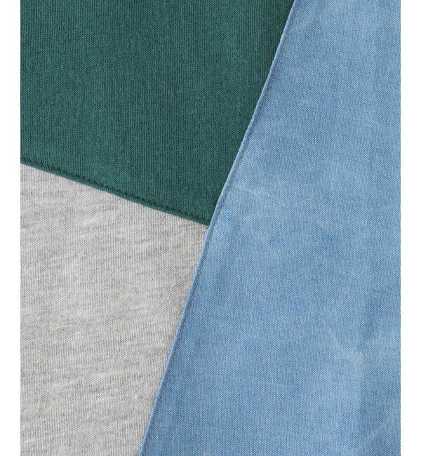 ikka kids「ブリーチデニムブロックスTシャツ（120~160cm）」|Tシャツ・カットソー|