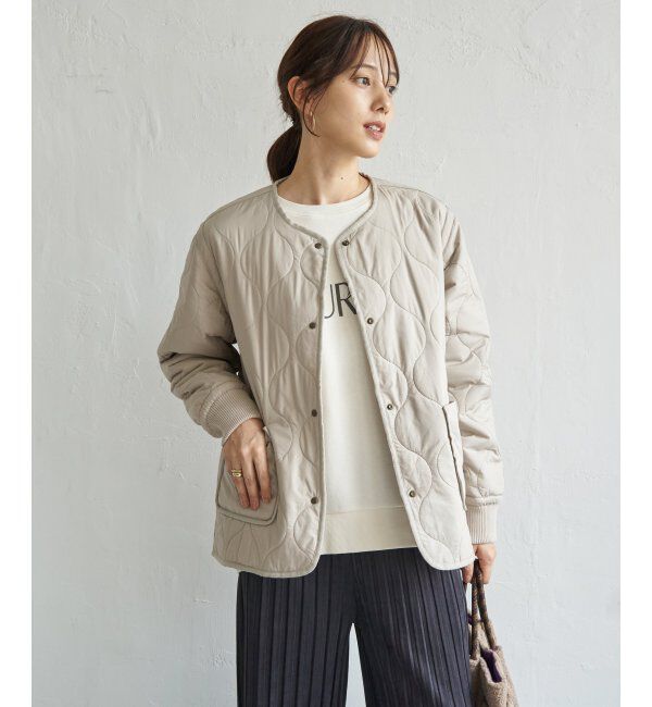 ikka「キルトファーリバーシブルブルゾン」|ブルゾン・スタジャン|