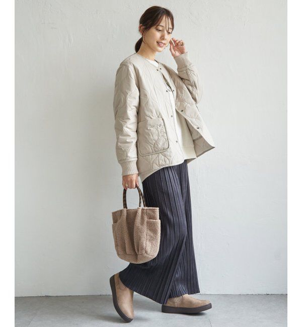 ikka「キルトファーリバーシブルブルゾン」|ブルゾン・スタジャン|