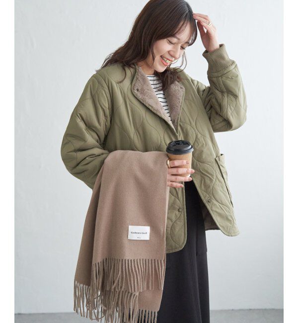 ikka「キルトファーリバーシブルブルゾン」|ブルゾン・スタジャン|