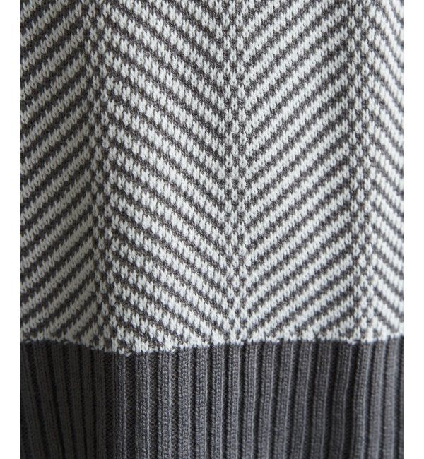 ikka「ヘリンボン柄ニットプルオーバー」|プルオーバー|
