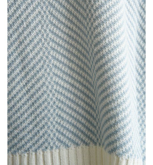 ikka「ヘリンボン柄ニットプルオーバー」|プルオーバー|