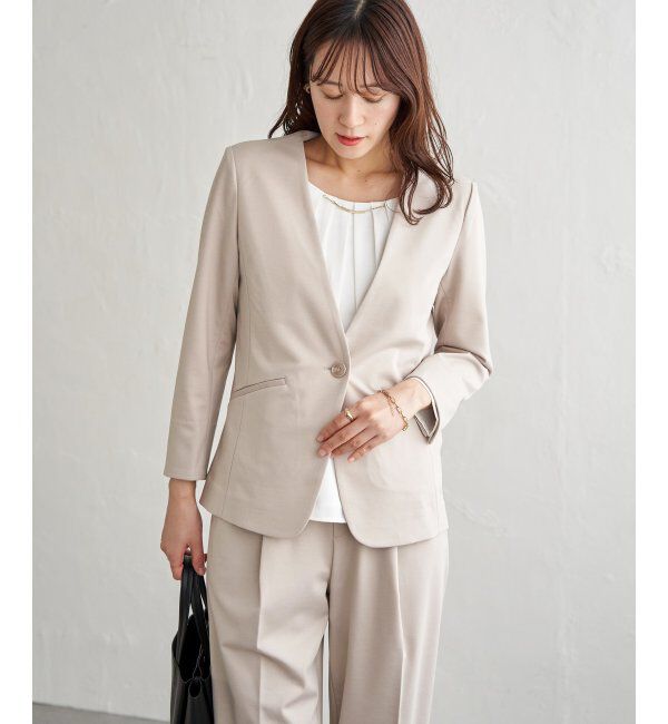 IKKA LOUNGE「【セットアップ対応】GOKU楽ワークポンチジャケット」|その他|グレージュ