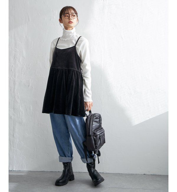 Lbc with Life「【2点セット】ベロアキャミチュニックタートルセット」|その他|