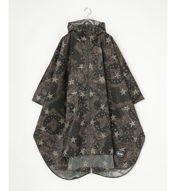 Lbc with Life「【撥水】KiU キウ レインポンチョ 2ND」|傘|ブラック