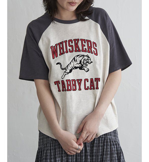 VENCE share style「WHISKERSラグランT」|Tシャツ・カットソー|アイボリー