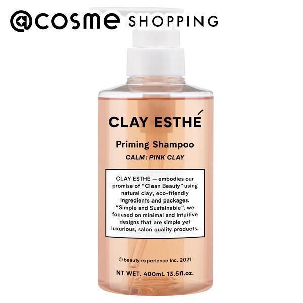  「CLAY ESTHE プライミングシャンプーピンククレイ 甘くみずみずしいサボンの香り (400ml)」|シャンプー|その他