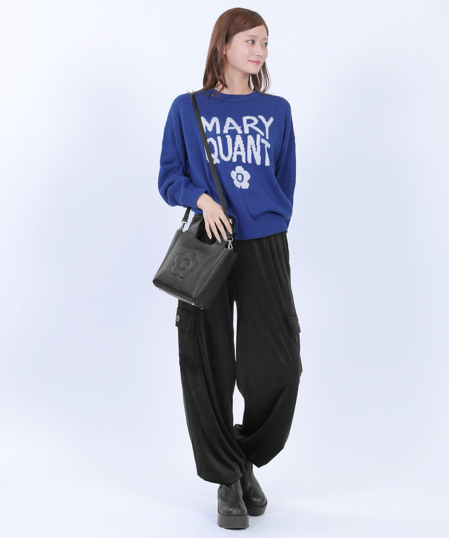 MARY QUANT「インナースエードデイジー 2WAYミニトート」|ショルダー・メッセンジャー|