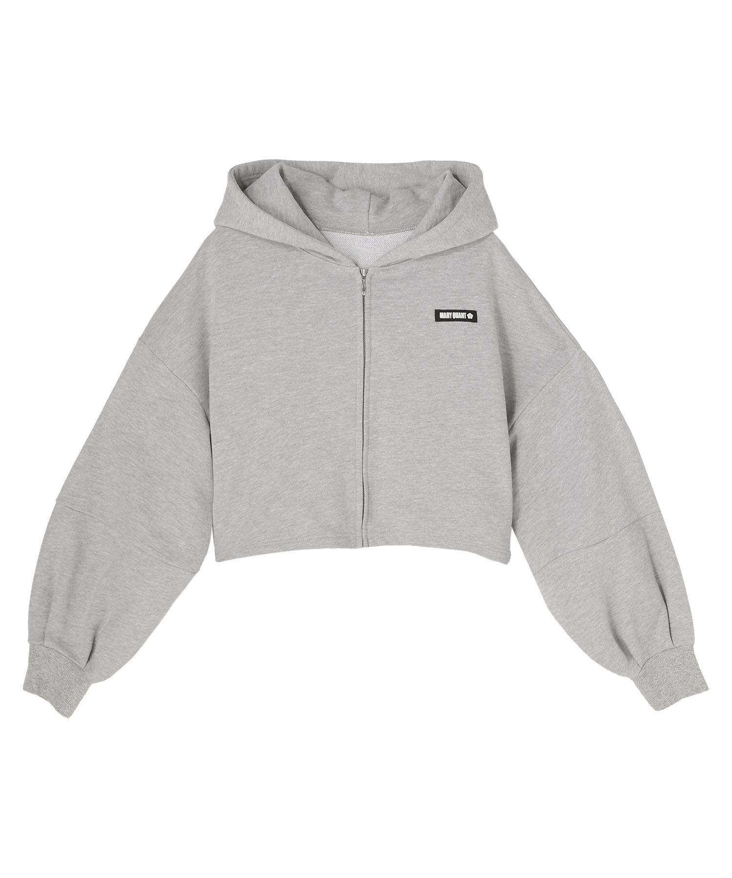 MARY QUANT「ロゴタグスウェット パーカ」|パーカー|グレー