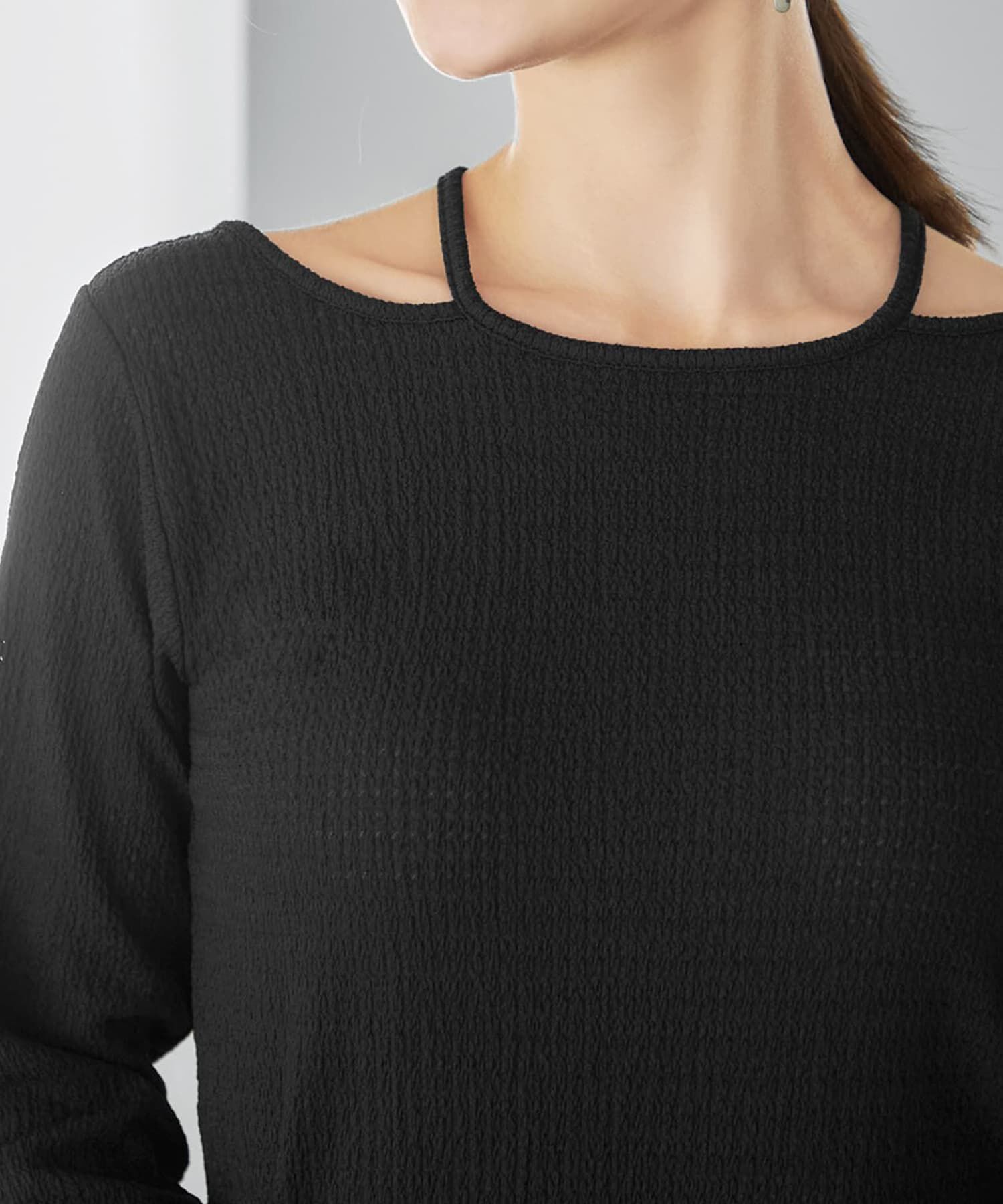 STYLE DELI「ホルターポイントラッセル編みカットソートップス」|Tシャツ・カットソー|