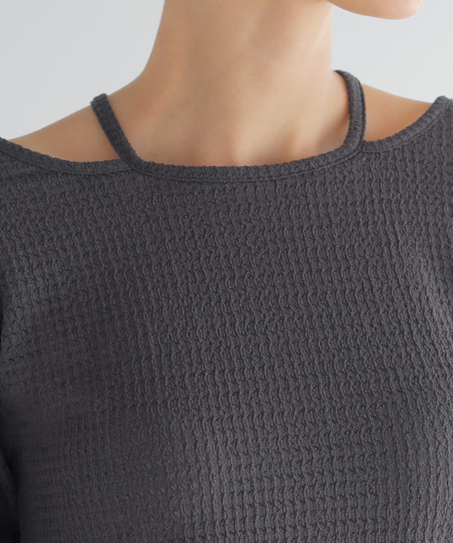 STYLE DELI「ホルターポイントラッセル編みカットソートップス」|Tシャツ・カットソー|