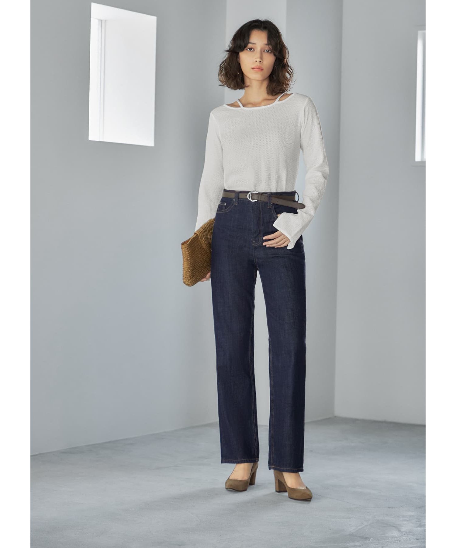 STYLE DELI「ホルターポイントラッセル編みカットソートップス」|Tシャツ・カットソー|