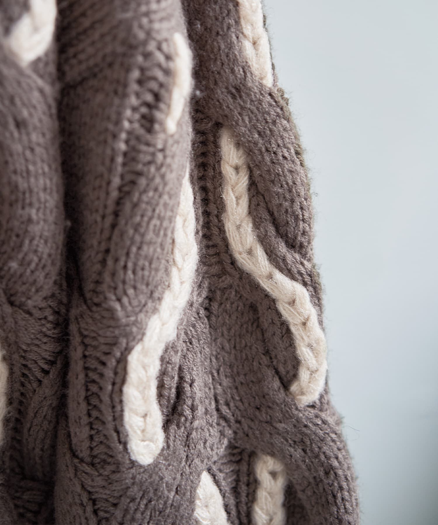 STYLE DELI「ゆる編みランダムケーブルニットトップス」|ニット・セーター|