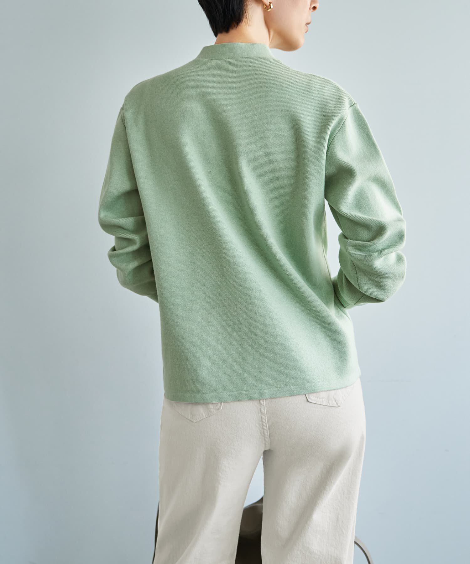 STYLE DELI「しっとりもっちりVネックカーディガンB」|ニット・セーター|