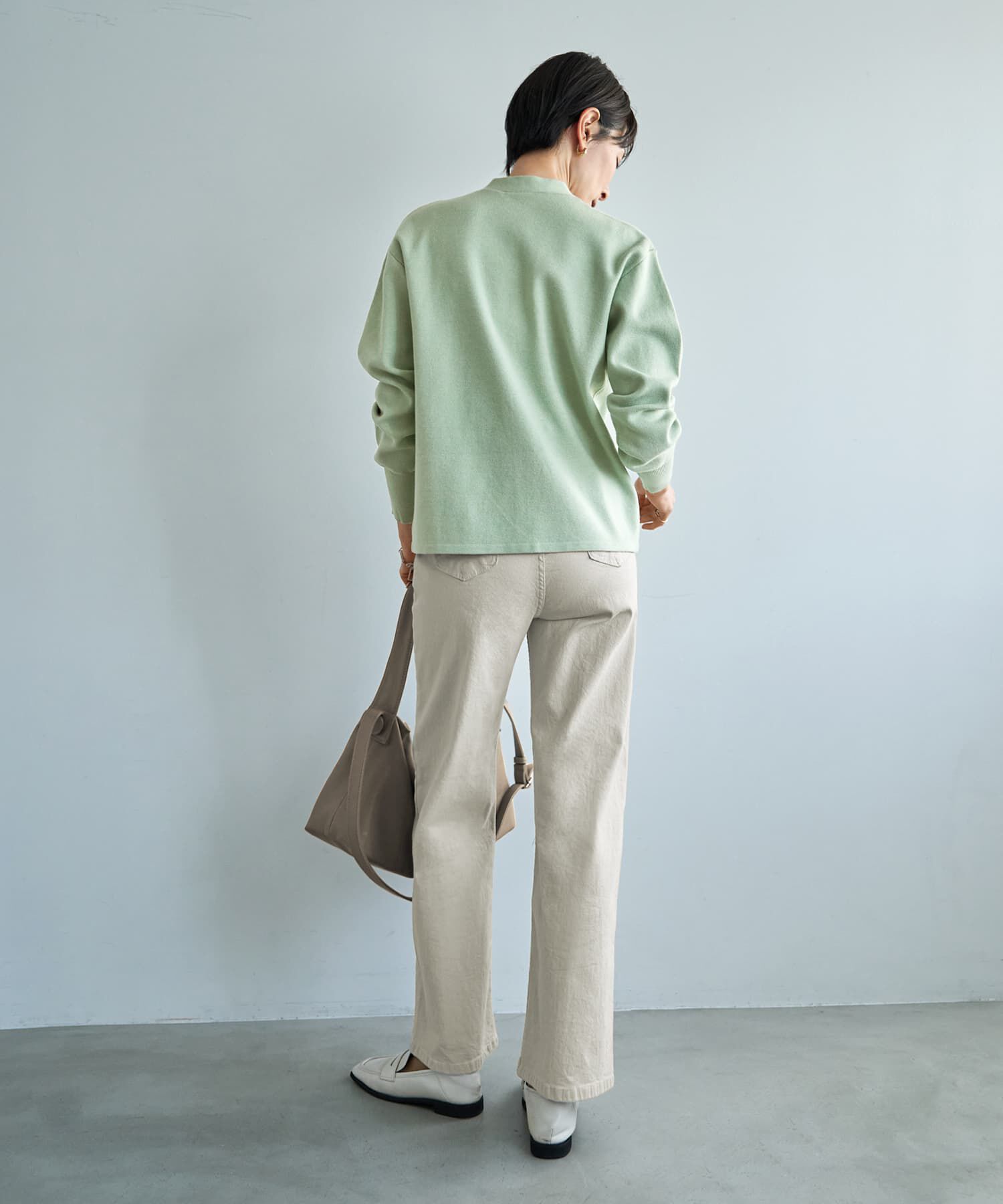 STYLE DELI「しっとりもっちりVネックカーディガンB」|ニット・セーター|