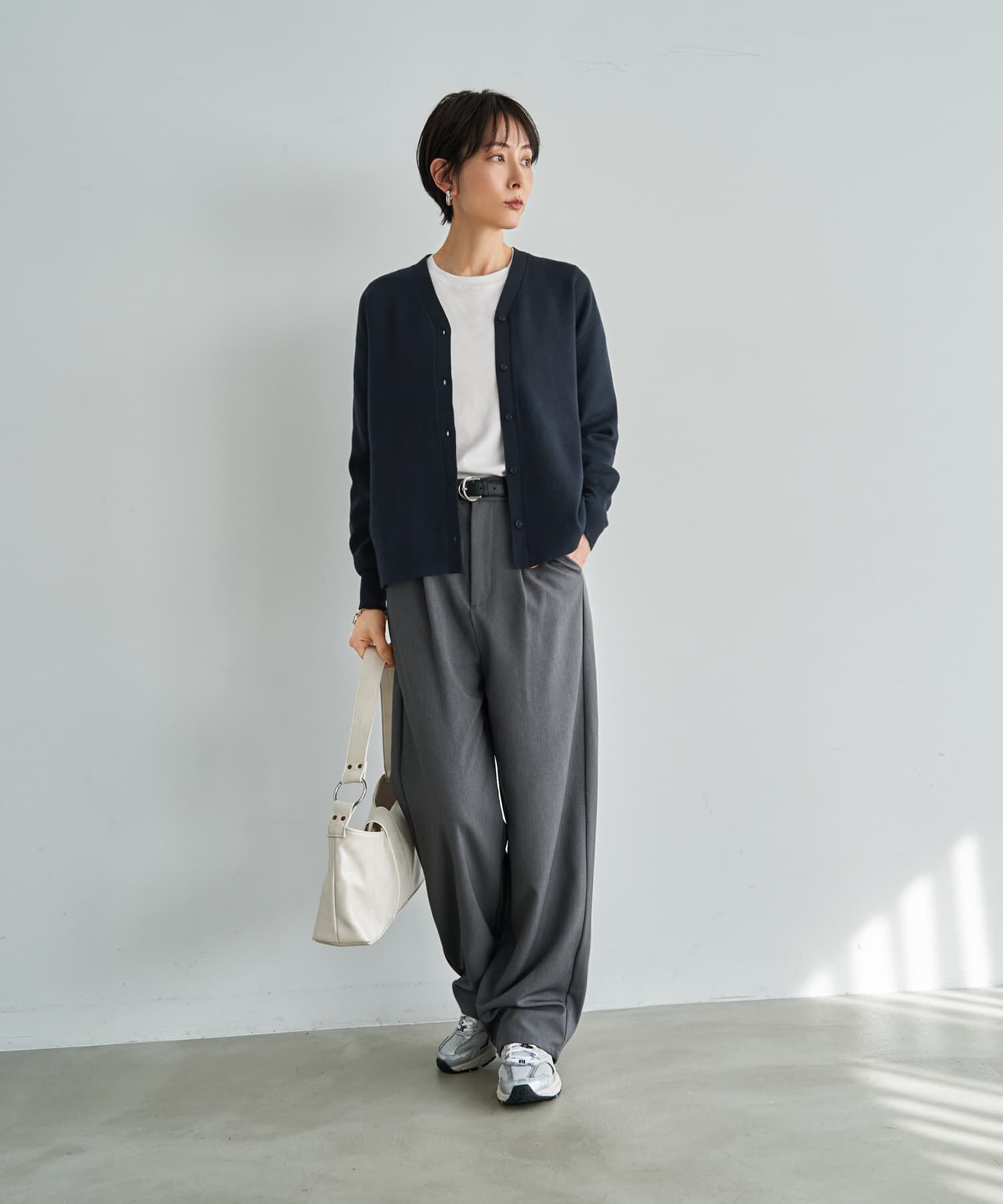 STYLE DELI「しっとりもっちりVネックカーディガンB」|ニット・セーター|