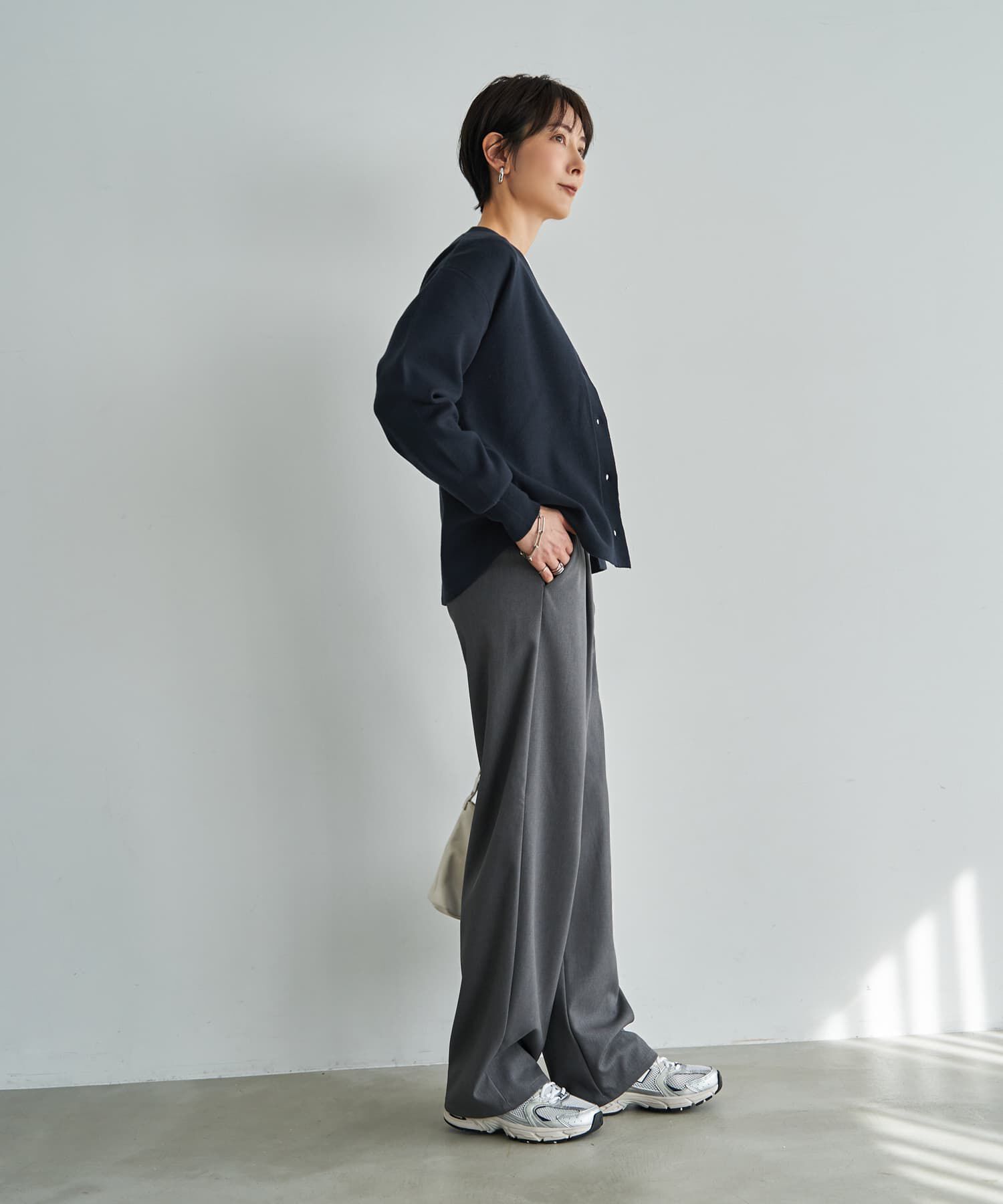 STYLE DELI「しっとりもっちりVネックカーディガンB」|ニット・セーター|