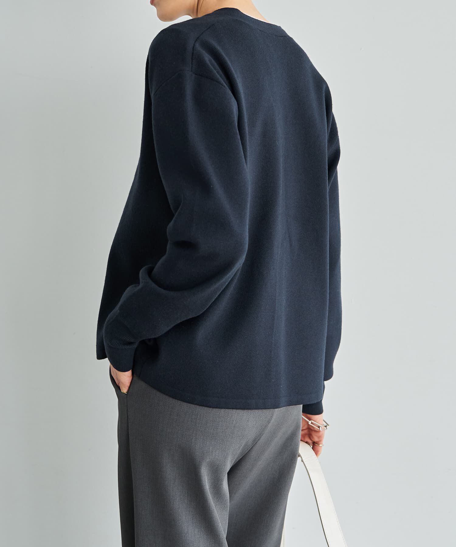 STYLE DELI「しっとりもっちりVネックカーディガンB」|ニット・セーター|