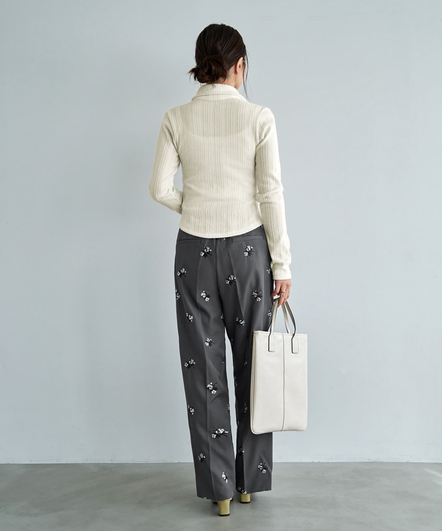 STYLE DELI「リブニットソー襟付きトップス」|Tシャツ・カットソー|