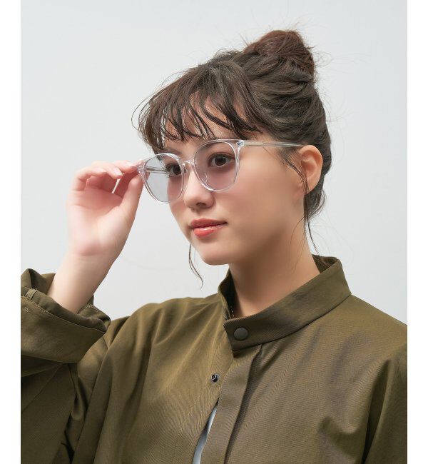  「【WEB限定】ボストン型 サングラス｜クリアフレーム│紫外線対策│Zoff」|サングラス|