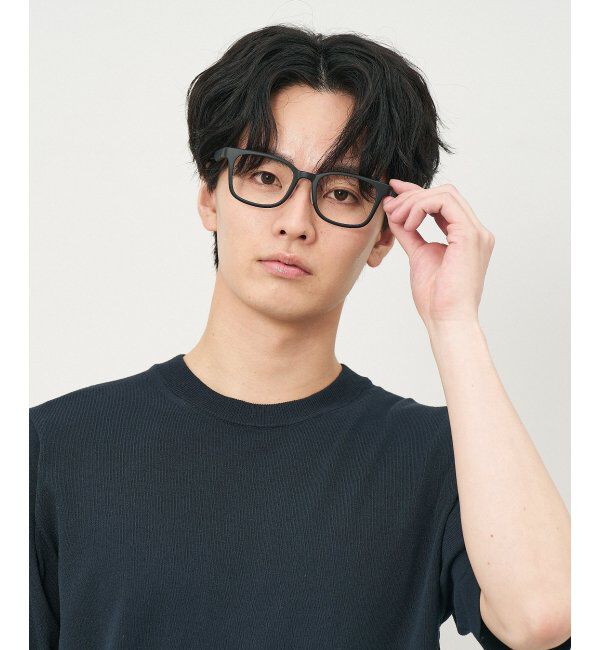  「ウェリントン型 メガネ【SNAP GRIP搭載】 スポーツ 運動用｜ズレ落ち防止｜伊達メガネ  レンズ交換券付」|メガネ|