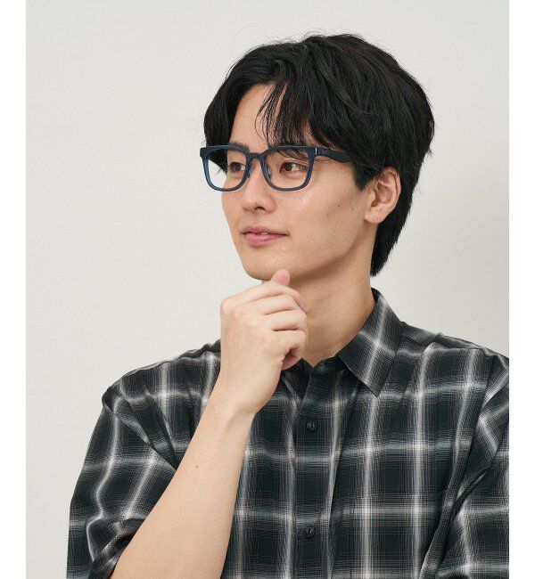  「ウェリントン型 メガネ【SNAP GRIP搭載】 スポーツ 運動用｜ズレ落ち防止｜伊達メガネ  レンズ交換券付」|メガネ|