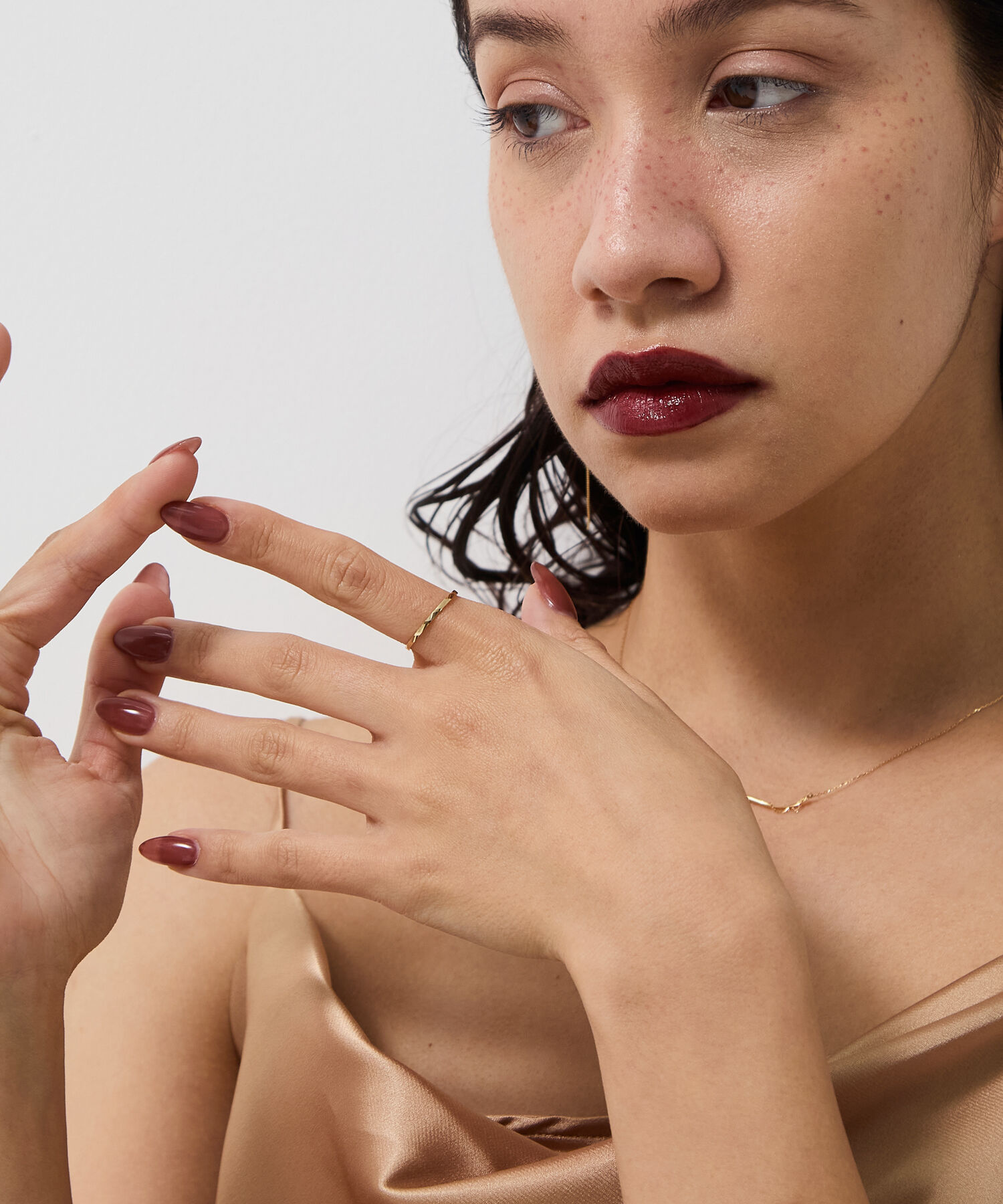 JUPITER「【K10】スリムリング/ゴールド」|リング|