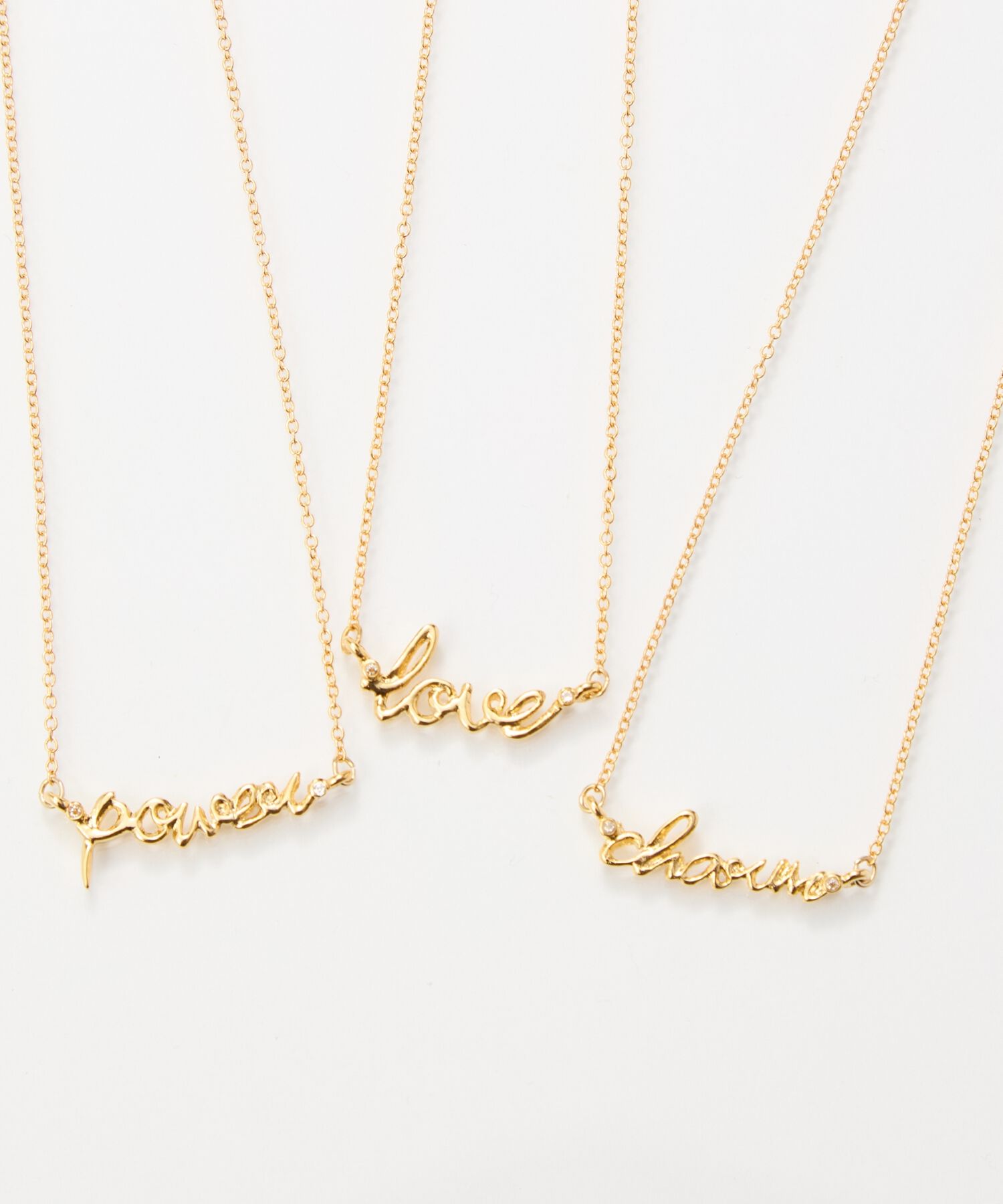 Phoebe「ラッキーレターネックレス(パワー)」|ネックレス|