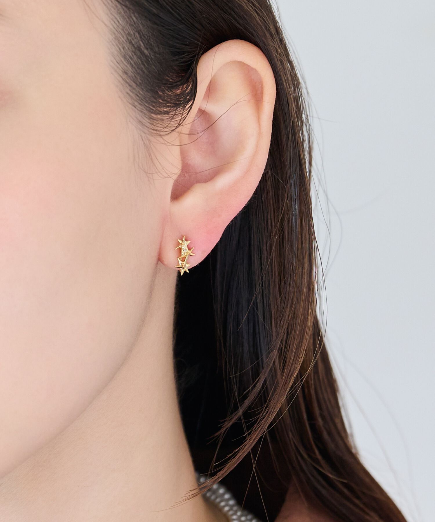Phoebe「【痛くないシリーズ/金属アレルギー対応】メテオスターライトフィットイヤリング/ニッケルフリー」|イヤリング|ゴールド