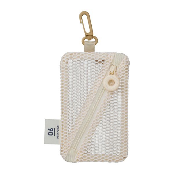  「ミニケース／メッシュコレクション」|ポーチ|アイボリー